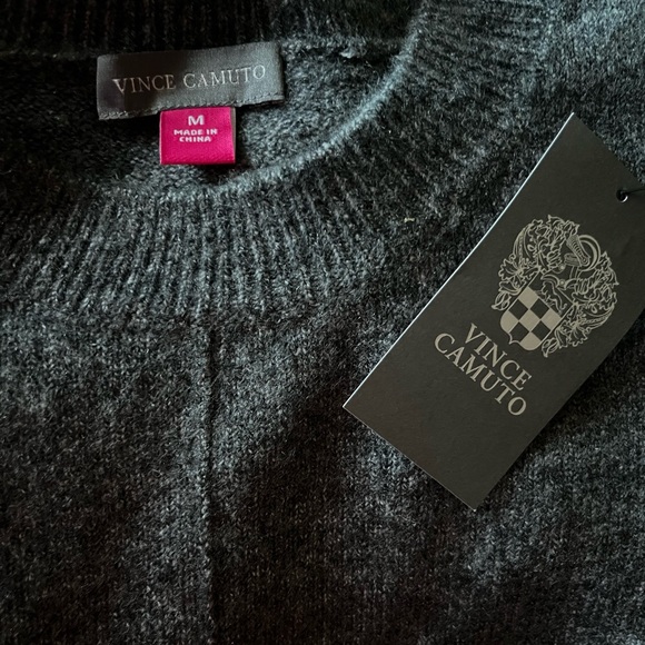 Vince Camuto Charcoal Crew Neck Sweater - Picture 5 of 6
